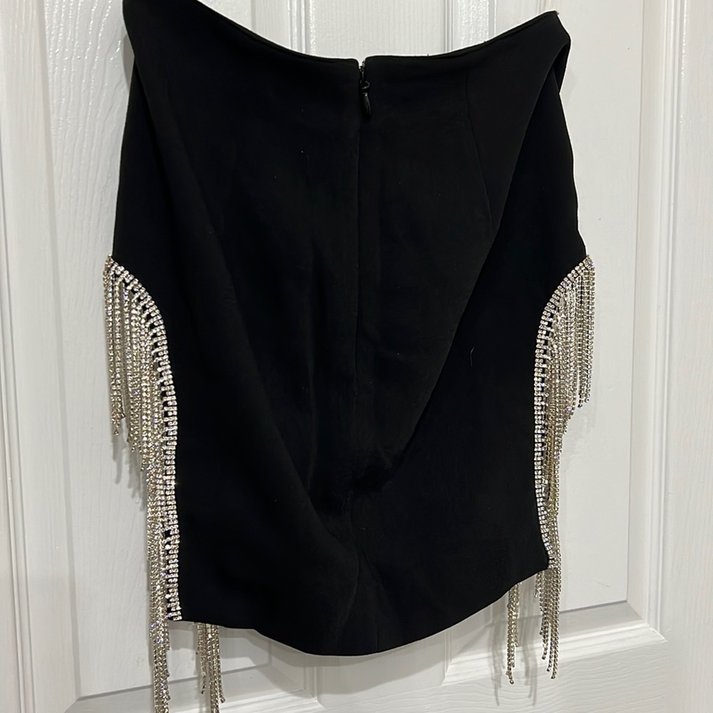 Diamond cutout skirt